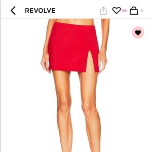 AFRM- Moly Skirt Red